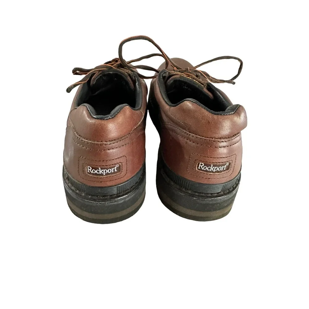 Rockport Vibram Men's Shoes 10 W  Brown Leather‎ Rugged Oxford Gore-Tex M9021